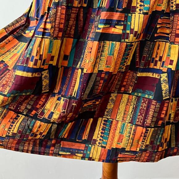 ModCloth Large Dress Cotton Retro 50s Swing Library Book Lover Gift RARE Pinup - Picture 6 of 16